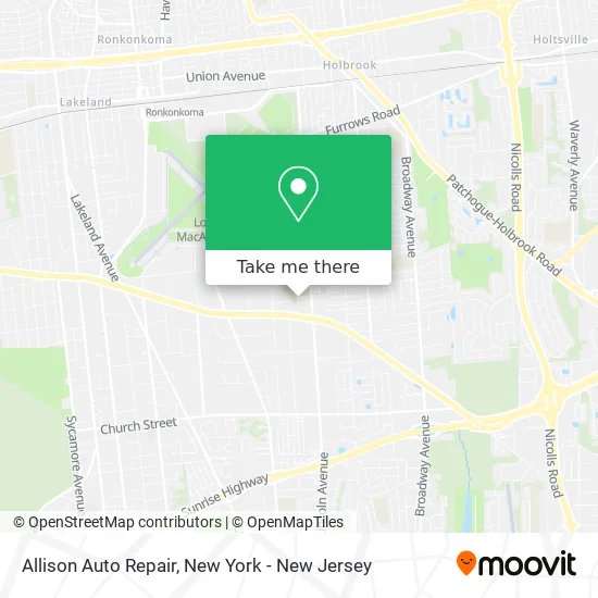Allison Auto Repair map