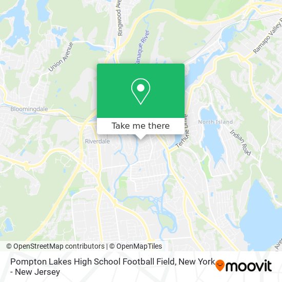 Pompton Lakes High School Football Field map