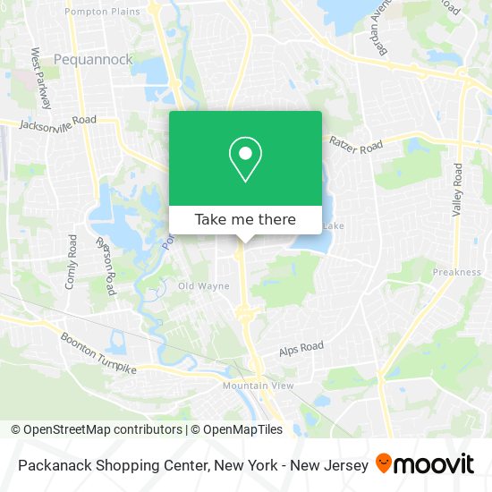 Mapa de Packanack Shopping Center