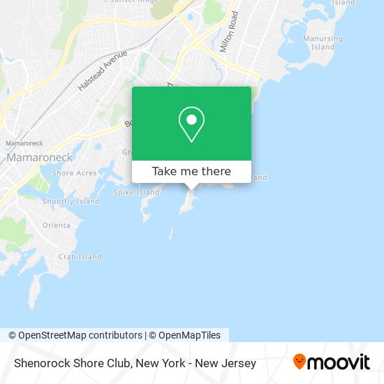 Shenorock Shore Club map