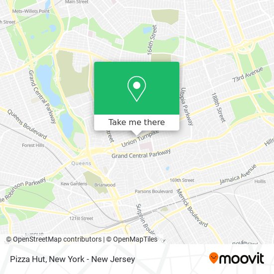 Pizza Hut map