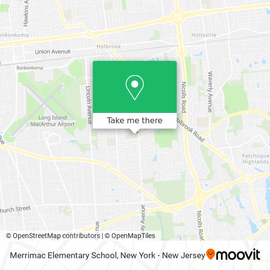 Merrimac Elementary School map