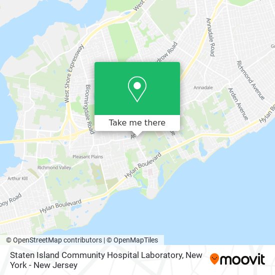 Staten Island Community Hospital Laboratory map