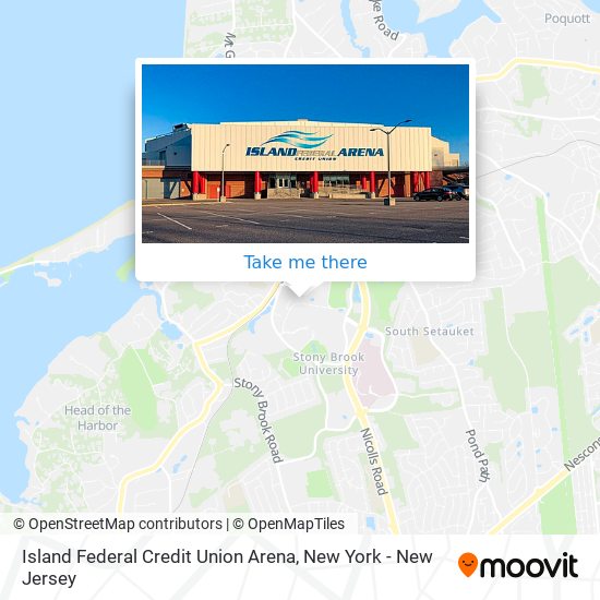 Island Federal Credit Union Arena map