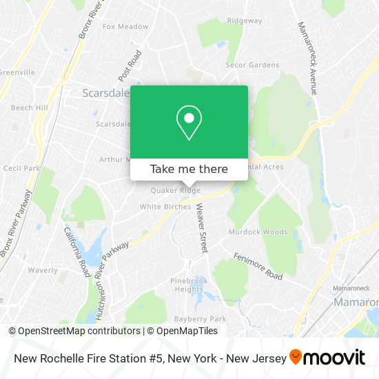 New Rochelle Fire Station #5 map
