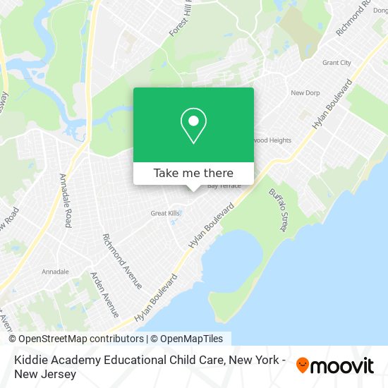 Mapa de Kiddie Academy Educational Child Care