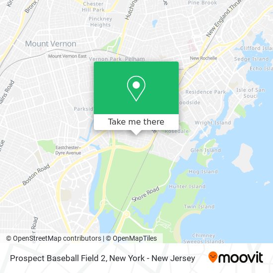 Prospect Baseball Field 2 map