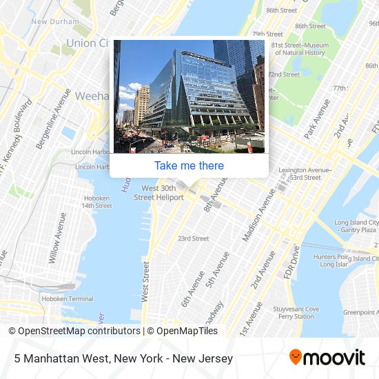 5 Manhattan West map