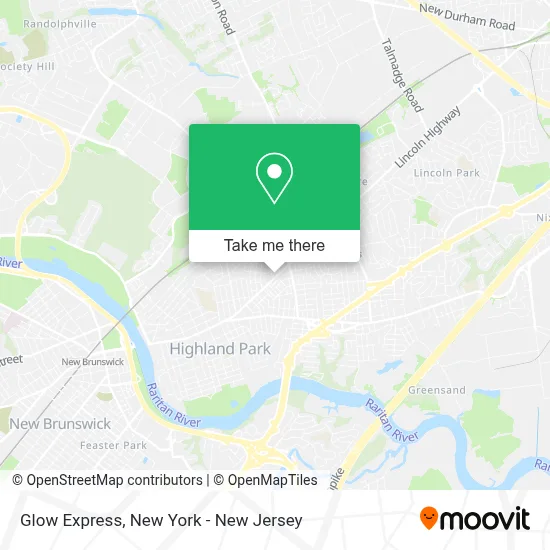 Glow Express map