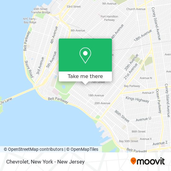 Mapa de Chevrolet