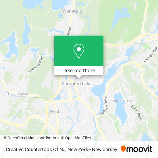 Mapa de Creative Countertops Of NJ