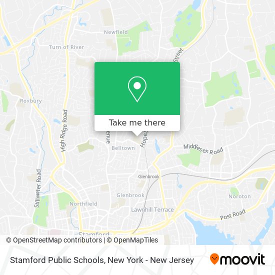 Mapa de Stamford Public Schools