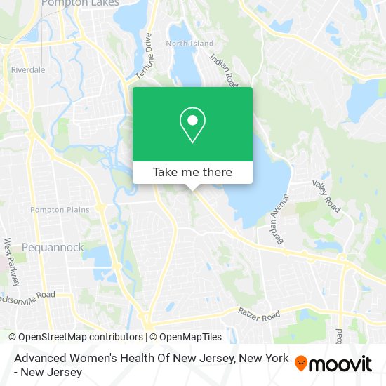 Advanced Women's Health Of New Jersey map