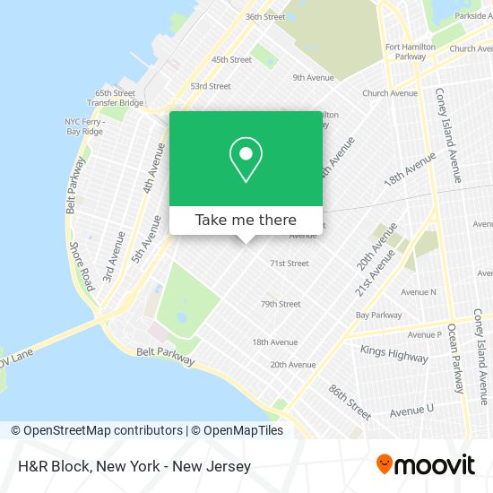 H&R Block map