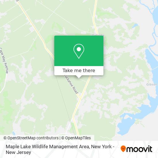 Mapa de Maple Lake Wildlife Management Area