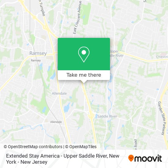 Mapa de Extended Stay America - Upper Saddle River