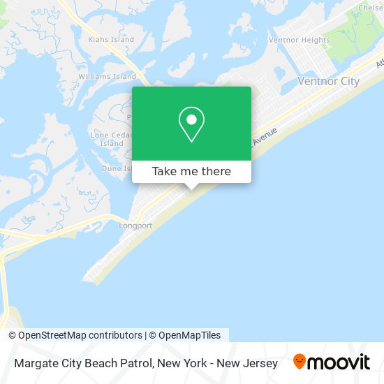 Mapa de Margate City Beach Patrol