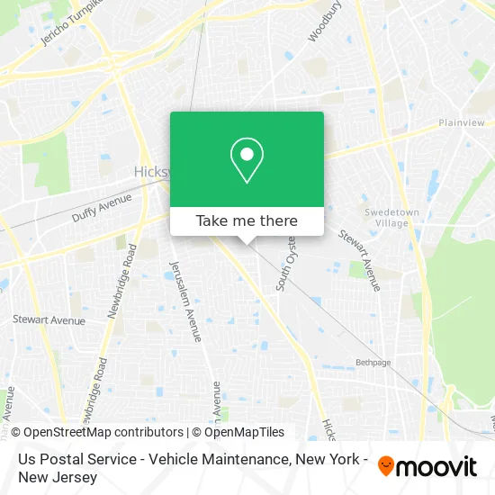 Us Postal Service - Vehicle Maintenance map