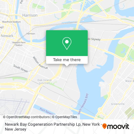 Newark Bay Cogeneration Partnership Lp map