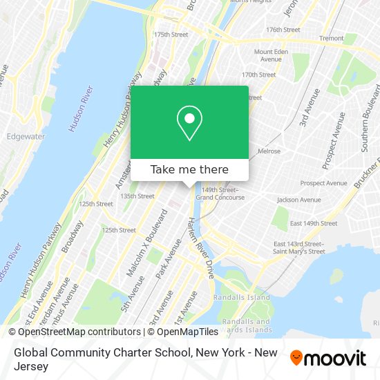Mapa de Global Community Charter School