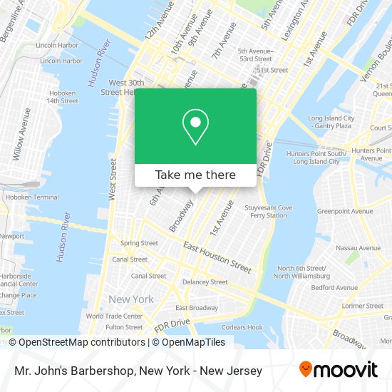 Mr. John's Barbershop map
