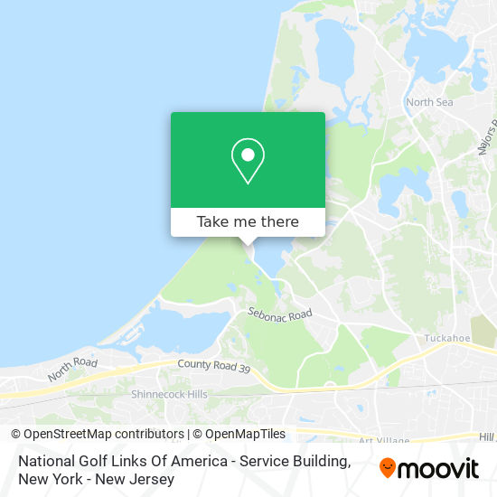 National Golf Links Of America - Service Building map