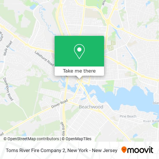 Toms River Fire Company 2 map