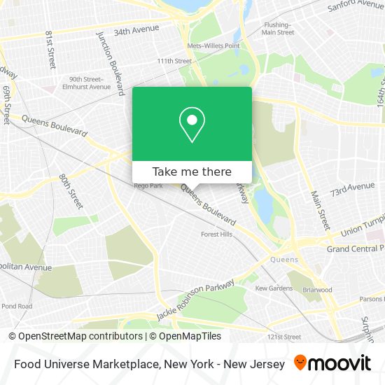 Food Universe Marketplace map