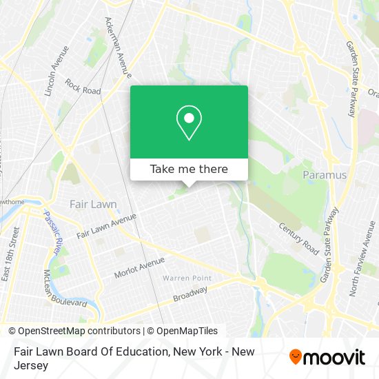 Mapa de Fair Lawn Board Of Education