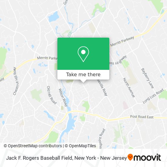 Mapa de Jack F. Rogers Baseball Field