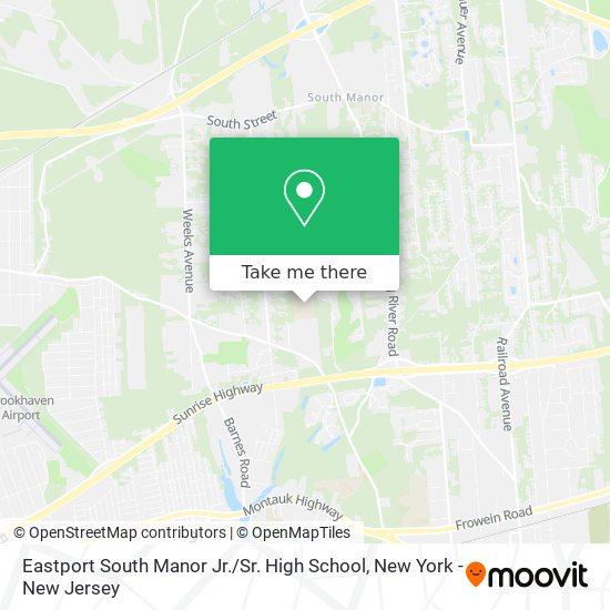 Mapa de Eastport South Manor Jr. / Sr. High School