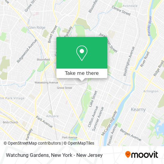 Mapa de Watchung Gardens