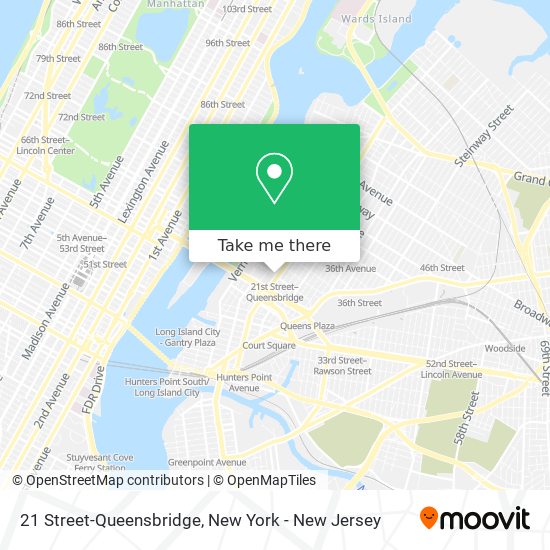 Mapa de 21 Street-Queensbridge