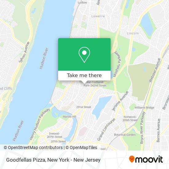 Goodfellas Pizza map