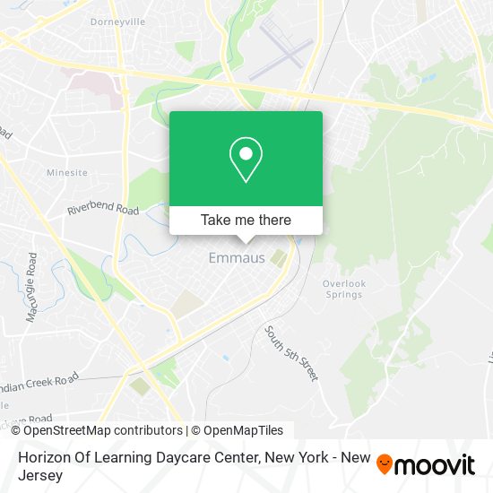 Horizon Of Learning Daycare Center map