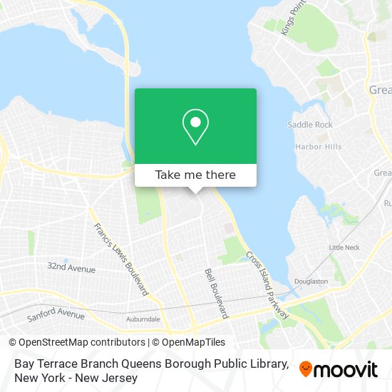 Bay Terrace Branch Queens Borough Public Library map