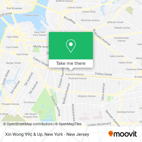 Xin Wong 99¢ & Up map