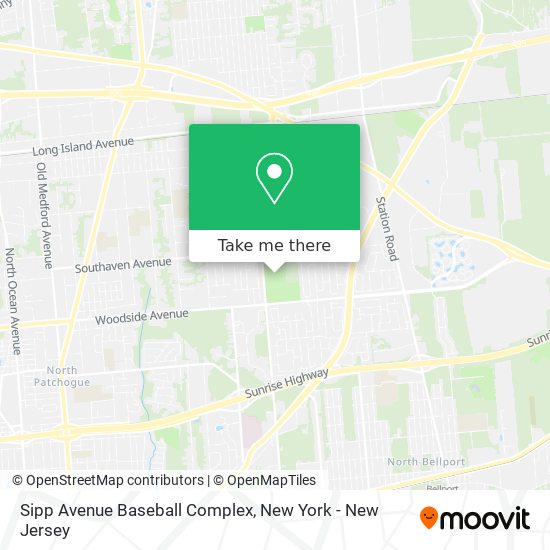 Mapa de Sipp Avenue Baseball Complex