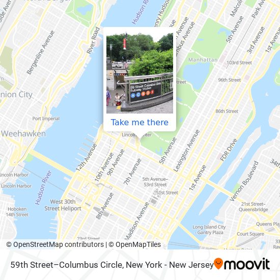 59th Street–Columbus Circle map