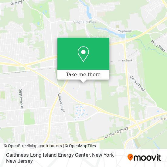 Caithness Long Island Energy Center map