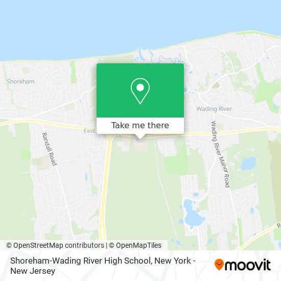 Mapa de Shoreham-Wading River High School