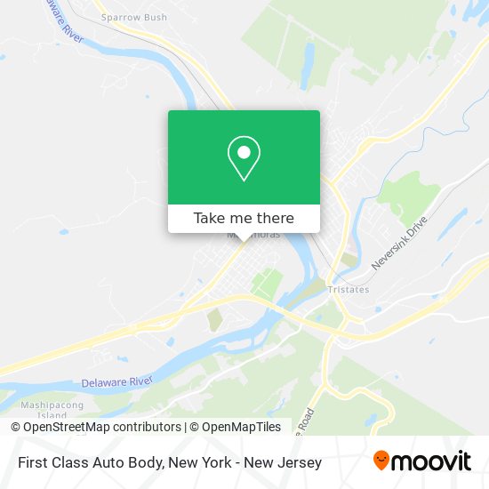 First Class Auto Body map