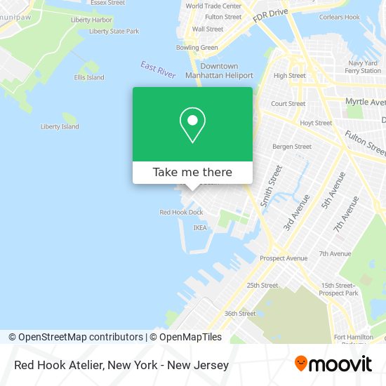 Mapa de Red Hook Atelier