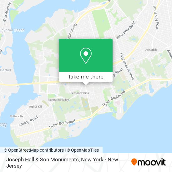 Mapa de Joseph Hall & Son Monuments