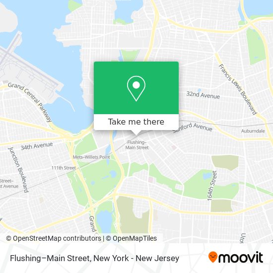 Flushing–Main Street map