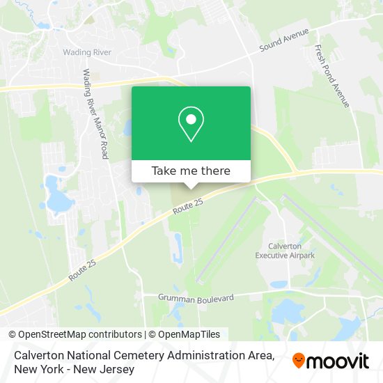 Mapa de Calverton National Cemetery Administration Area