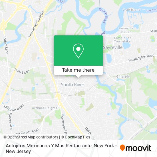 Mapa de Antojitos Mexicanos Y Mas Restaurante