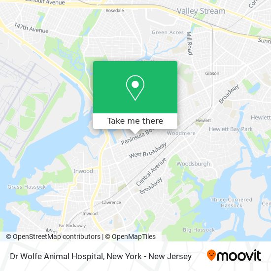 Mapa de Dr Wolfe Animal Hospital