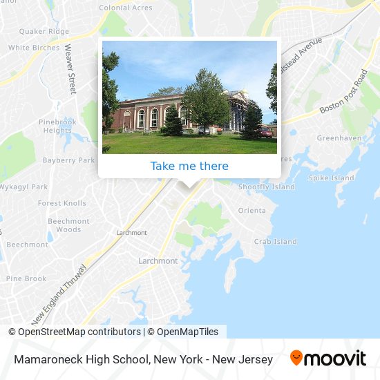 Mamaroneck High School map