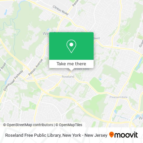 Mapa de Roseland Free Public Library